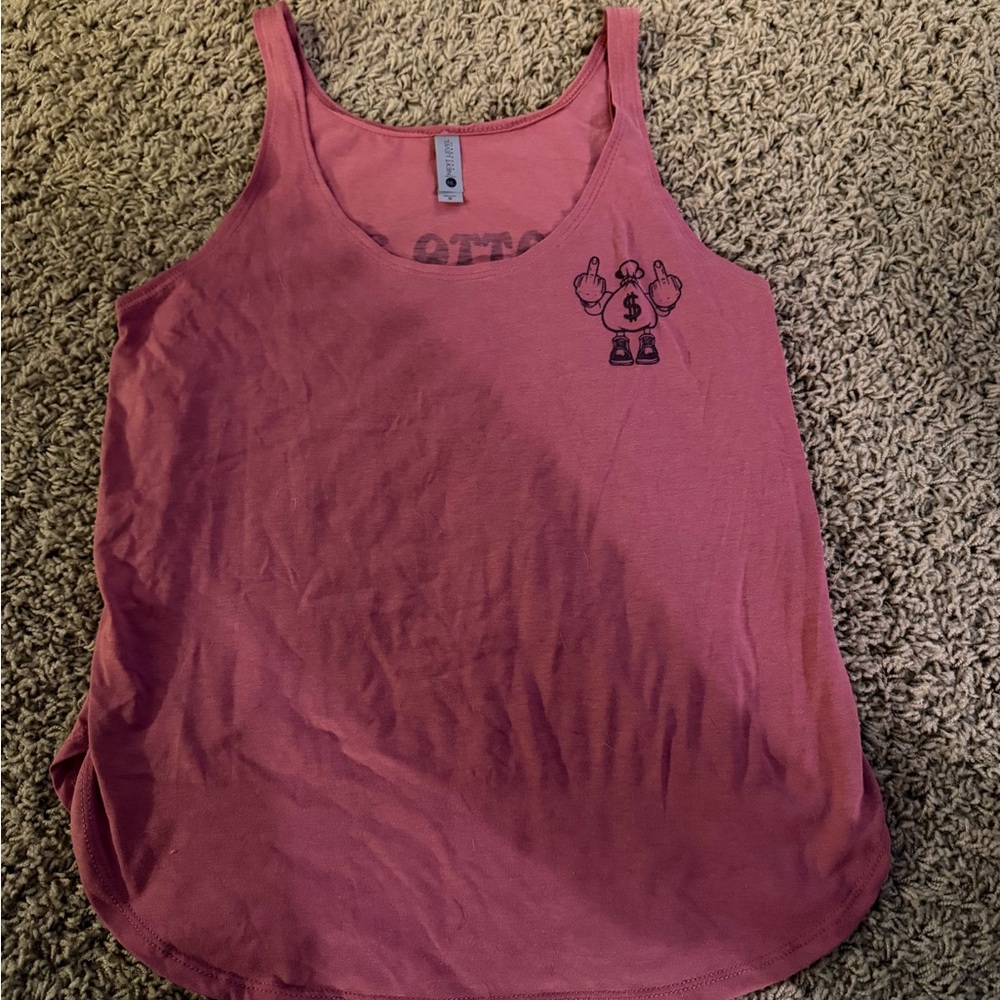 Next Level Apparel Rose Tank Top with Fun Graphic